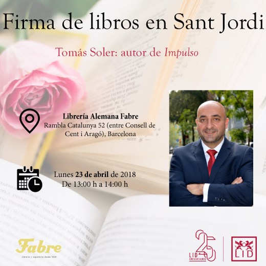 Tom&aacute;s Soler Sant Jordi 2018